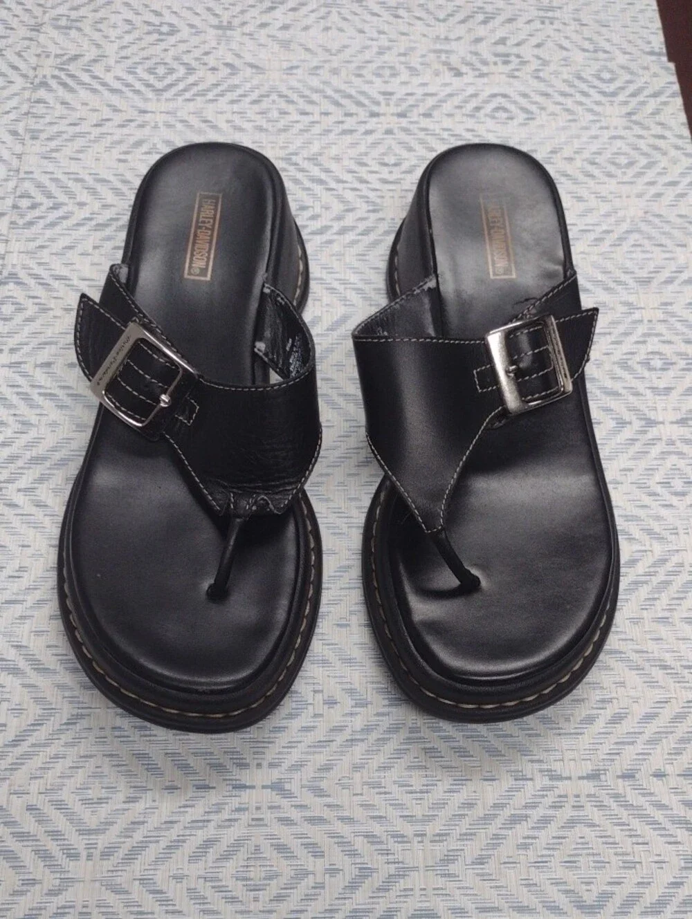 Harley-Davidson leather toe